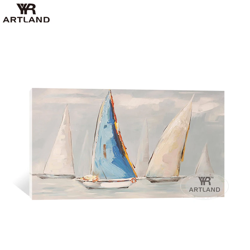 Modern home decoration pure Handmade abstract canvas oil painting sailboat on the sea landscape wall art poster picture for room
Modern home decoration pure Handmade abstract canvas oil painting sailboat on the sea landscape wall art poster picture for room