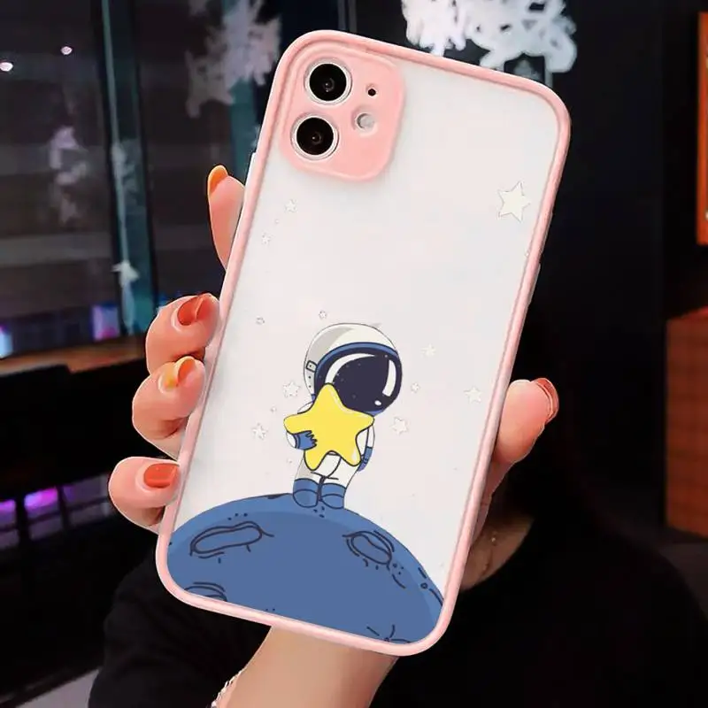 Cartoon Astronaut Planet Star Phone Case Matte Transparent For iPhone 12 Mini 11 Pro XR XS Max 7 8 Plus
Cartoon Astronaut Planet Star Phone Case Matte Transparent For iPhone 12 Mini 11 Pro XR XS Max 7 8 Plus