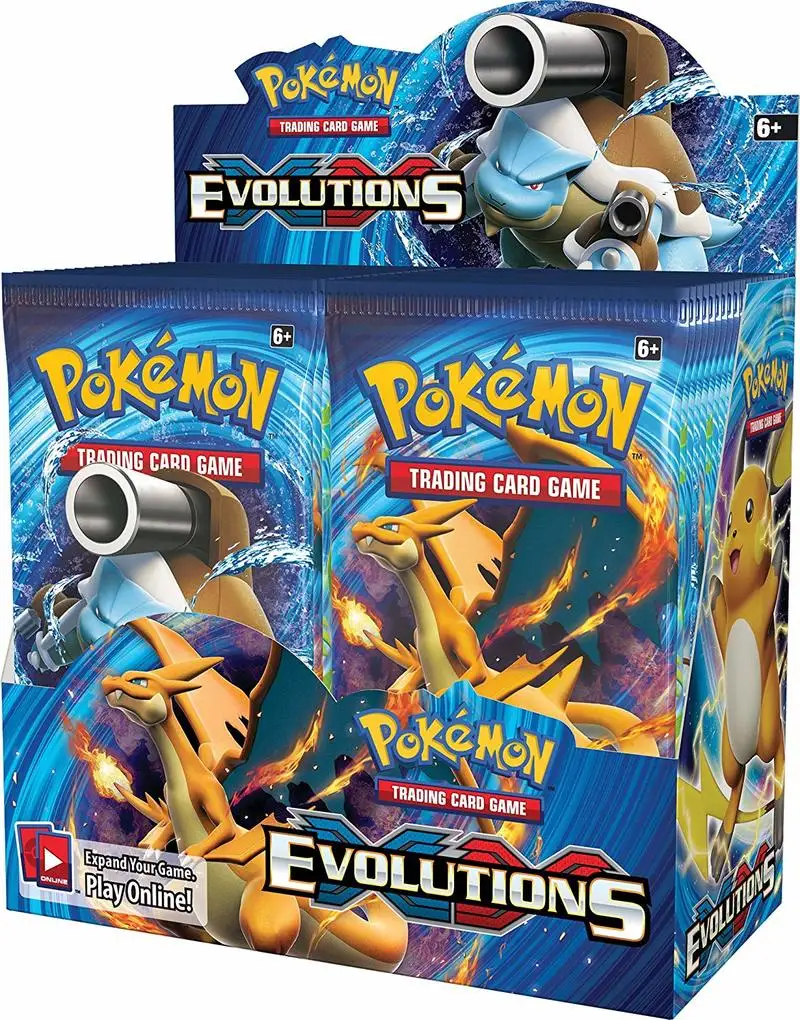 324 шт. 36 упаковок в коробке Pokemon TCG английское издание карта Pikamon Sun & Moon Evolutions