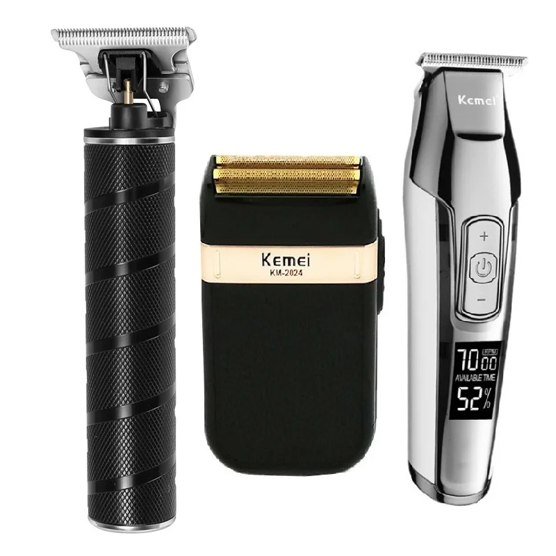 Kemei All Metal Professional Electric Hair Clipper Rechargeable Hair Trimmer Haircut Shaving Machine Kit KM-T9 KM-5027 KM-2024
Kemei All Metal Professional Electric Hair Clipper Rechargeable Hair Trimmer Haircut Shaving Machine Kit KM-T9 KM-5027 KM-2024