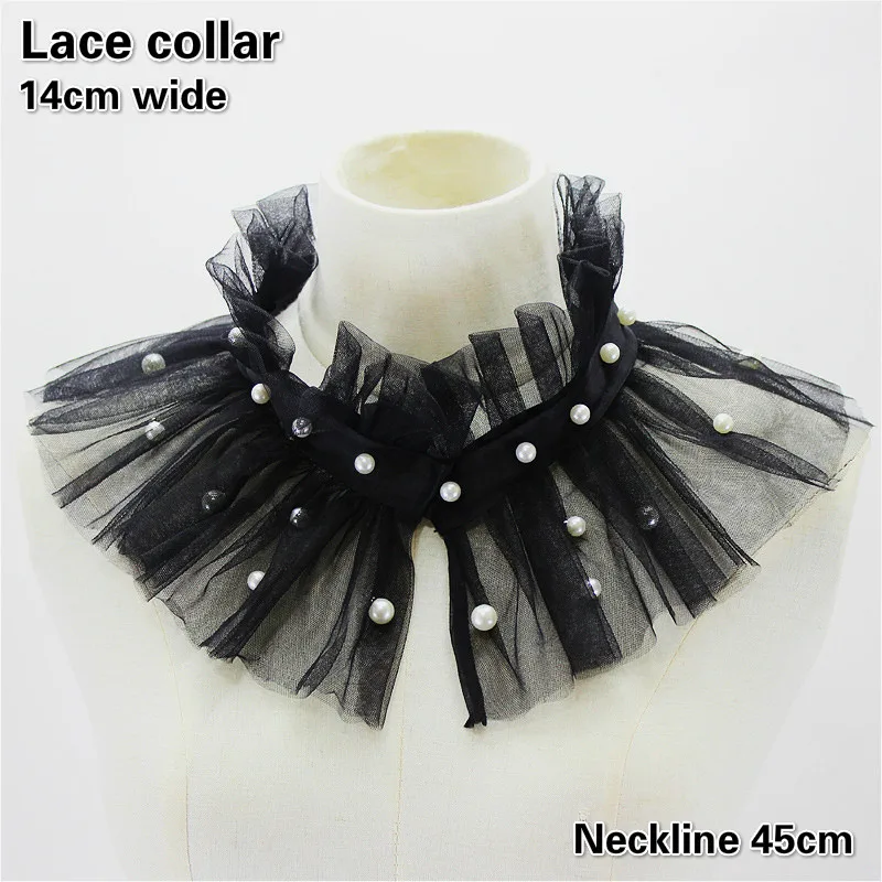 Trendy Pleated Lace Beaded Ladies Shawl Doll Fake Collar Applique DIY Clothes Sewing Travel Shopping Business Leisure Decoration
Trendy Pleated Lace Beaded Ladies Shawl Doll Fake Collar Applique DIY Clothes Sewing Travel Shopping Business Leisure Decoration