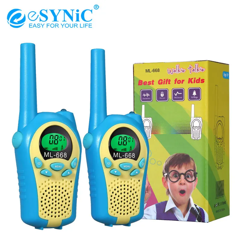 Портативные рации eSYNiC для детей, дальность до 3 км, 2 шт., 22 канала, двустороннее радио
Портативные рации eSYNiC для детей, дальность до 3 км, 2 шт., 22 канала, двустороннее радио