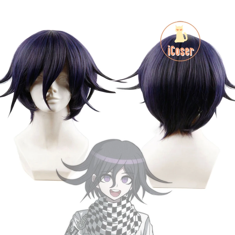 Danganronpa Kokichi Ouma Cosplay Wig Short Purple Black Killing Harmony Dangan Ronpa Heat Resistant Synthetic Hair + Wig Cap
Danganronpa Kokichi Ouma Cosplay Wig Short Purple Black Killing Harmony Dangan Ronpa Heat Resistant Synthetic Hair + Wig Cap