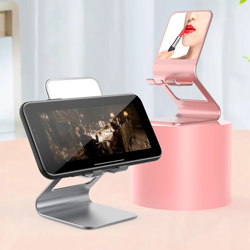 Mirror Cell Phone Stand, Fully Foldable, Adjustable Desktop Phone Holder Cradle Dock Compatible with Phone 11 iPad, AllTablets
Mirror Cell Phone Stand, Fully Foldable, Adjustable Desktop Phone Holder Cradle Dock Compatible with Phone 11 iPad, AllTablets