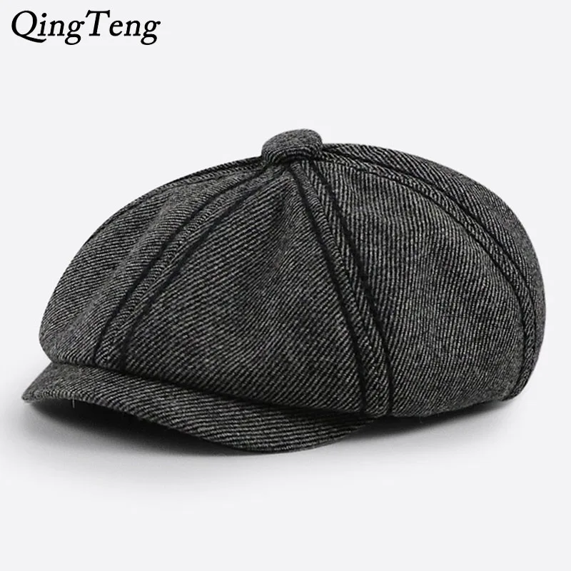 New Vintage Fall Winter Men Hats Twill Woolen Octagonal Hat Female British Literary Newsboy Hat Casual Berets Caps
New Vintage Fall Winter Men Hats Twill Woolen Octagonal Hat Female British Literary Newsboy Hat Casual Berets Caps