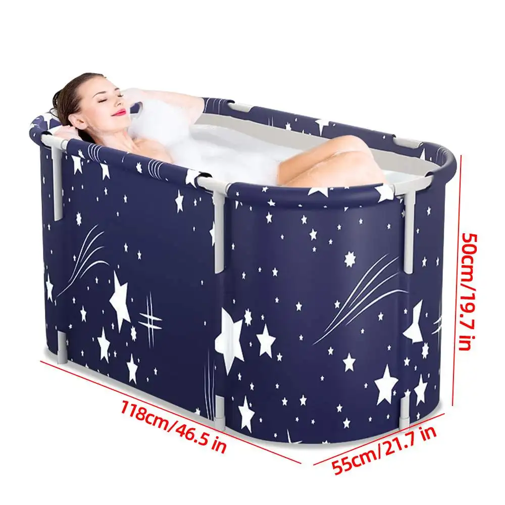 120CM Folding Bathtub Spa Bathtub Adult Children Swimming Pool Portable Plastic Bathtub Bath Bucket Insulation Bathing Bath Tub
120CM Folding Bathtub Spa Bathtub Adult Children Swimming Pool Portable Plastic Bathtub Bath Bucket Insulation Bathing Bath Tub