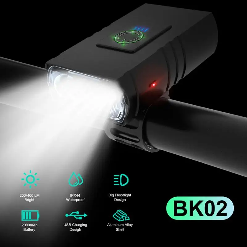 PEACHES T6 LED Bike Light Front Bicycle Headlight 800LM USB Rechargeable 6 Modes Cycling Flashlight Power Display Bicycle Lamp
PEACHES T6 LED Bike Light Front Bicycle Headlight 800LM USB Rechargeable 6 Modes Cycling Flashlight Power Display Bicycle Lamp