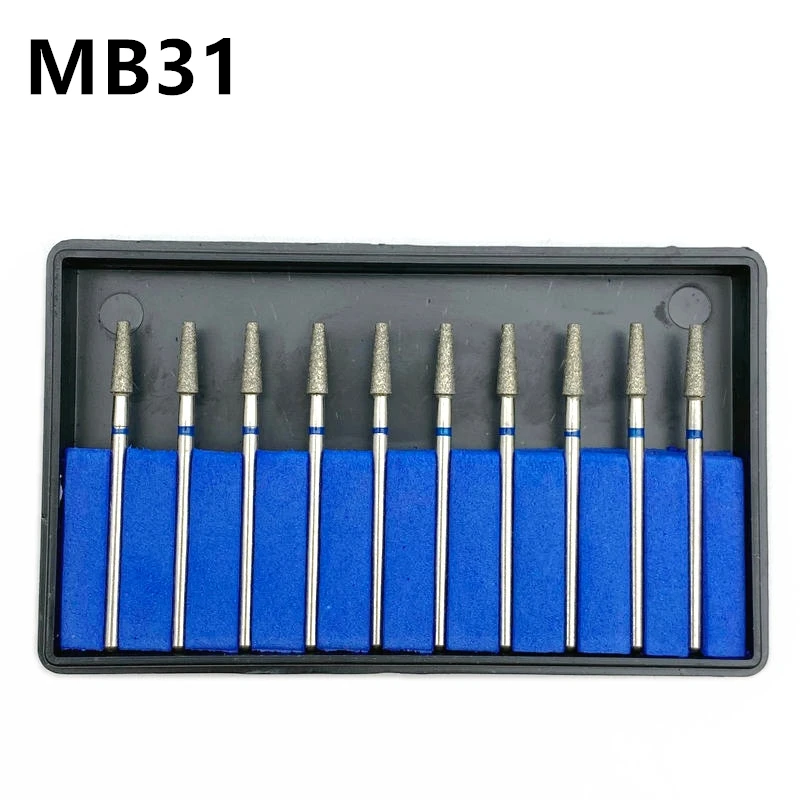 10pcs/box Dental Lab Electroplated Diamond Point Polisher Dental Low Speed Handpiece HP BursNail Drill Bits MB31
10pcs/box Dental Lab Electroplated Diamond Point Polisher Dental Low Speed Handpiece HP BursNail Drill Bits MB31