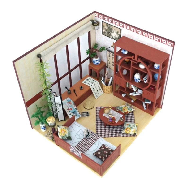 Dollhouse Miniature with Furniture, DIY Wooden Dollhouse Kit Plus Dust Proof , 1:24 Tiny House Building Kit(Chinese Style
Dollhouse Miniature with Furniture, DIY Wooden Dollhouse Kit Plus Dust Proof , 1:24 Tiny House Building Kit(Chinese Style