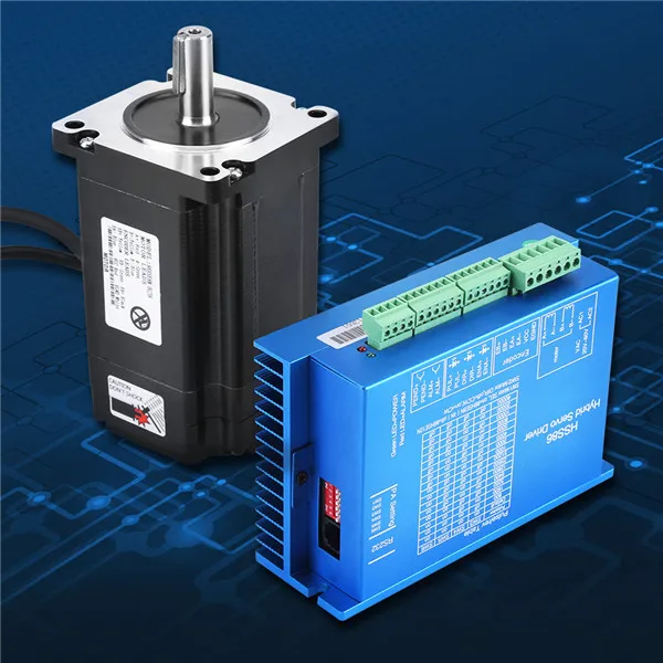 

HSS86 Hybrid Servo Driver + NEMA34 Closed-Loop High Speed Stepper Servo Motor 8N.M 0~3000RPM