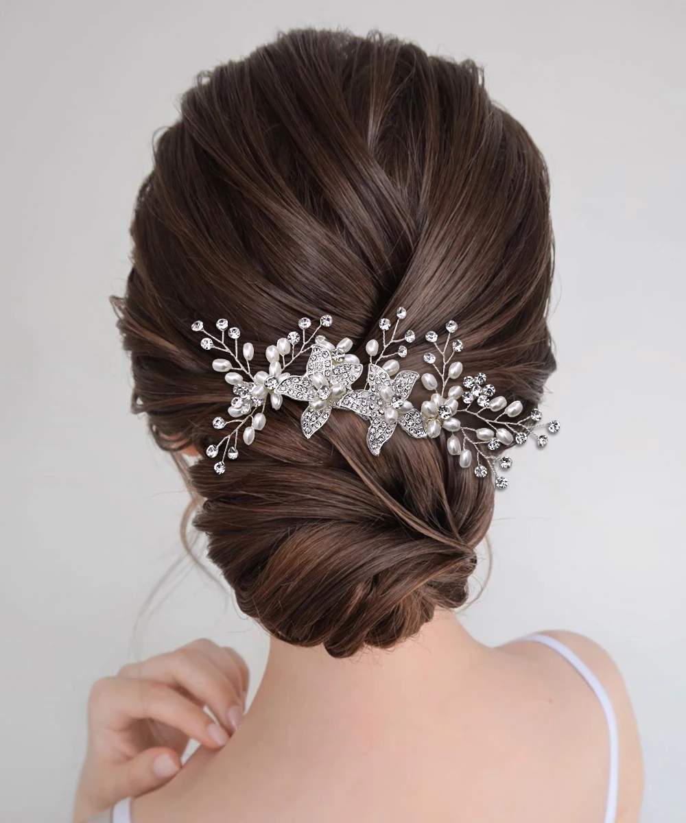 HP296 Shiny Crystal Bridal Headwear Pearl Wedding Party with Hair Accessories Girl Hair Jewelry Hair Comb Bride Headdress Gift
HP296 Shiny Crystal Bridal Headwear Pearl Wedding Party with Hair Accessories Girl Hair Jewelry Hair Comb Bride Headdress Gift