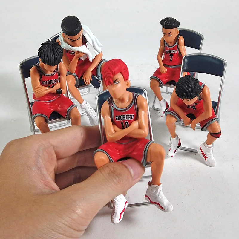 5pcs/Set Slam Dunk Shohoku Sakuragi Hanamichi Rukawa Kaede Takenori Akagi Classic Scene 5 Stars PVC Action Figures Model
5pcs/Set Slam Dunk Shohoku Sakuragi Hanamichi Rukawa Kaede Takenori Akagi Classic Scene 5 Stars PVC Action Figures Model