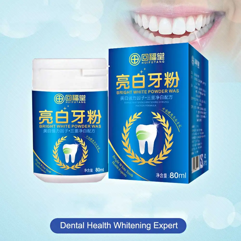 Natural Teeth Whitening Powder Tooth Brushing Powder Teeth Whitener Oral Hygiene M88
Natural Teeth Whitening Powder Tooth Brushing Powder Teeth Whitener Oral Hygiene M88