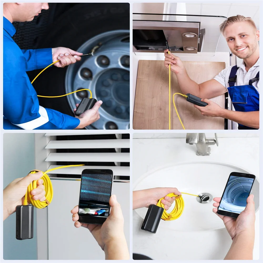 DEPSTECH Dual Lens 1080P Endoscope Camera Zoom Snake Inspection Camera Wifi Industrial Borescope for Android & iOS Smartphone
DEPSTECH Dual Lens 1080P Endoscope Camera Zoom Snake Inspection Camera Wifi Industrial Borescope for Android & iOS Smartphone