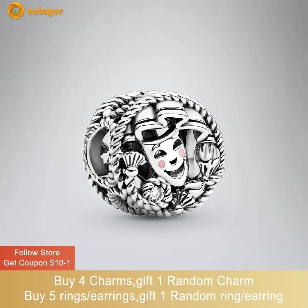 Volayer 925 Sterling Silver Comedy & Tragedy Drama Masks Charm fit Original Pandora Bracelets for Women DIY Jewelry Making
Volayer 925 Sterling Silver Comedy & Tragedy Drama Masks Charm fit Original Pandora Bracelets for Women DIY Jewelry Making