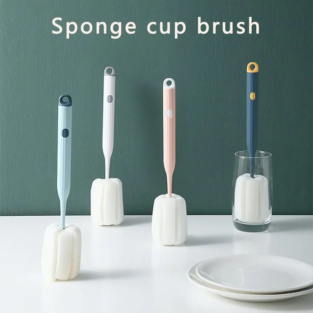 1PC Universal Long Handle Cup Cleaning Kitchen Sponge Brush For Wineglass Bottle Coffe Glass Cleaner Family Washing Tools
1PC Universal Long Handle Cup Cleaning Kitchen Sponge Brush For Wineglass Bottle Coffe Glass Cleaner Family Washing Tools