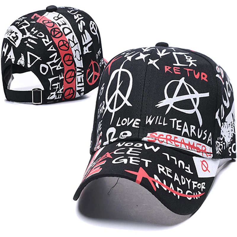 Graffiti Afdrukken Baseball Cap Mode Hip-Hop Tij Vader Hoed Zomer Reizen Schaduw Baseball Caps Tij Mannen En vrouwen Hoed
Graffiti Afdrukken Baseball Cap Mode Hip-Hop Tij Vader Hoed Zomer Reizen Schaduw Baseball Caps Tij Mannen En vrouwen Hoed