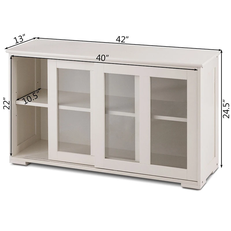 Sideboard Buffet Cupboard Storage Cabinet Tempered Glasses Sliding Door Durability MDF Board Contemporary Living Room Cabinets
Sideboard Buffet Cupboard Storage Cabinet Tempered Glasses Sliding Door Durability MDF Board Contemporary Living Room Cabinets