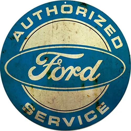 Aged Authorized Ford Service Station Round Metal Tin Sign Suitable for Home and Kitchen Bar Cafe Garage Wall Decor Retro Vintage
Aged Authorized Ford Service Station Round Metal Tin Sign Suitable for Home and Kitchen Bar Cafe Garage Wall Decor Retro Vintage