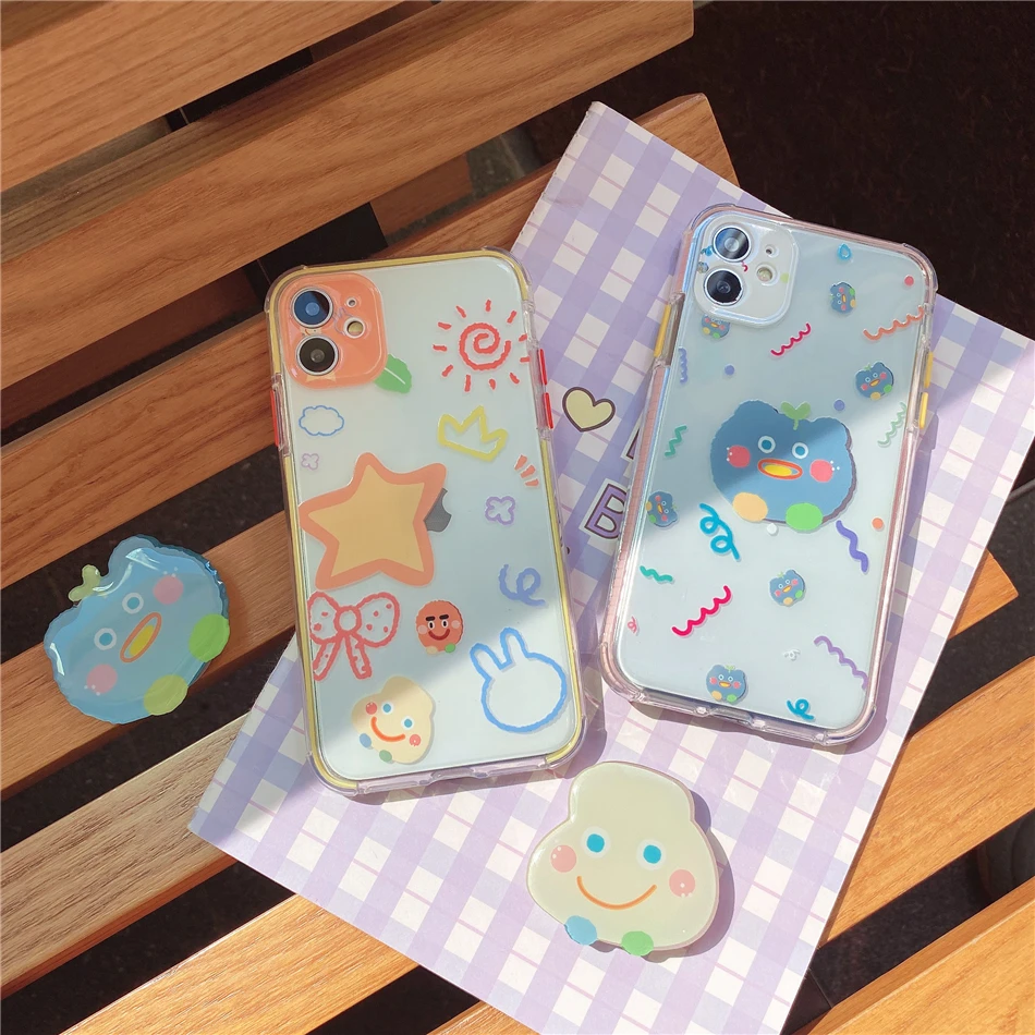 3D Cute Korean Cartoon Holder Stand Phone Case For iPhone 12 11 Pro XS Max XR X 7 8 Plus SE 2020 Soft TPU Clear Full Back Cover
3D Cute Korean Cartoon Holder Stand Phone Case For iPhone 12 11 Pro XS Max XR X 7 8 Plus SE 2020 Soft TPU Clear Full Back Cover