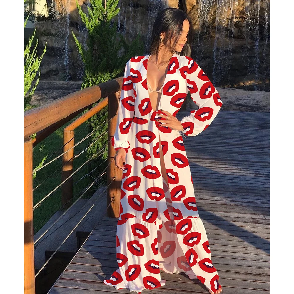 Beach Dress Summer Print 2021 Swimwear Women Sexy Cover Up Solid Long Tunic Bubble Sleeve Swimsuit With Belt Bathing Suit
Beach Dress Summer Print 2021 Swimwear Women Sexy Cover Up Solid Long Tunic Bubble Sleeve Swimsuit With Belt Bathing Suit