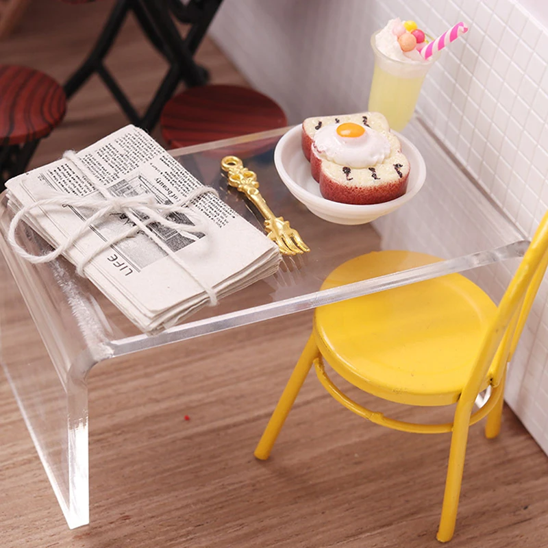 Dollhouse Transparent Plastic Tea Table Miniature Furniture Toys Toy Kids Simulation Furnitures Models House Decor Xmas Gift 
Dollhouse Transparent Plastic Tea Table Miniature Furniture Toys Toy Kids Simulation Furnitures Models House Decor Xmas Gift