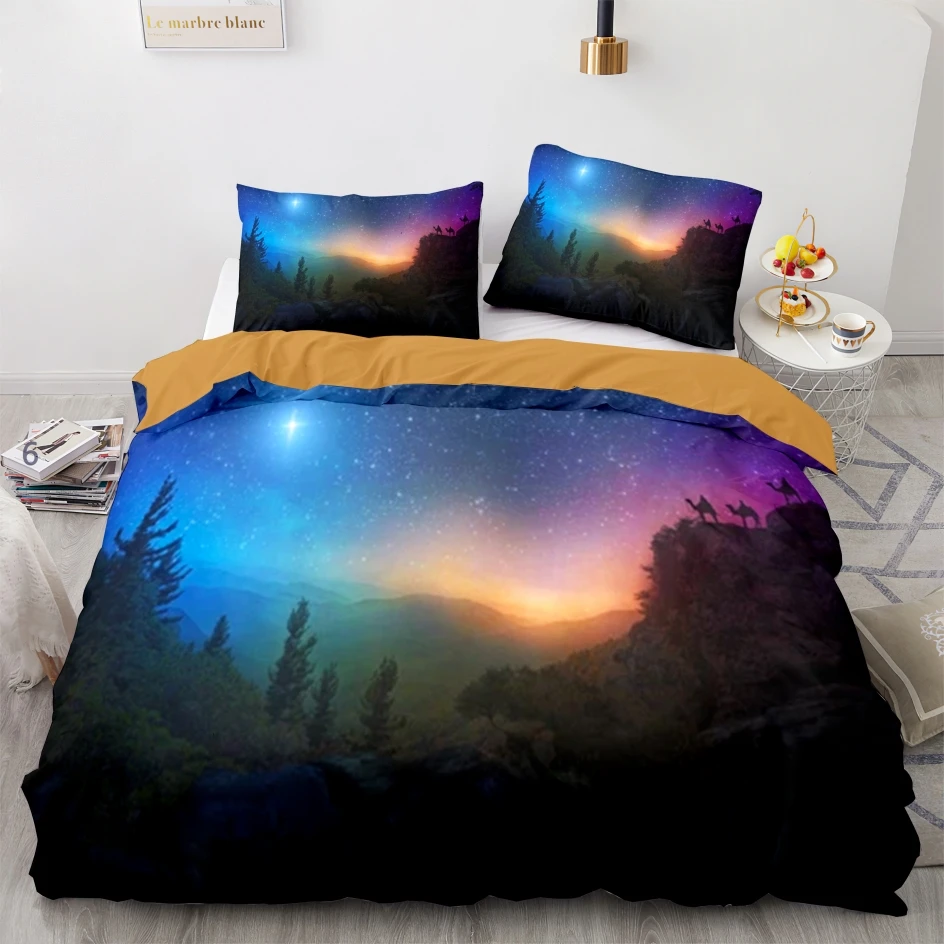 Комплект постельного белья Space Galaxy Aurora, с изображением заката, односпальный, двуспальный, Королевский размер, Комплект постельного белья с изображением неба, звезд, дерева, для детей
Комплект постельного белья Space Galaxy Aurora, с изображением заката, односпальный, двуспальный, Королевский размер, Комплект постельного белья с изображением неба, звезд, дерева, для детей