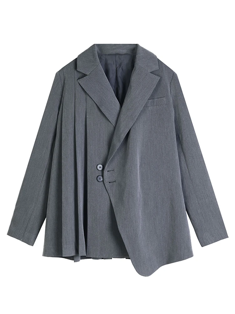 Women Suit Jackets 2020 New Spring Solid Color Cotton Ladies Jackets Irregular Long Sleeve Temperament Women Clothing T812
Women Suit Jackets 2020 New Spring Solid Color Cotton Ladies Jackets Irregular Long Sleeve Temperament Women Clothing T812