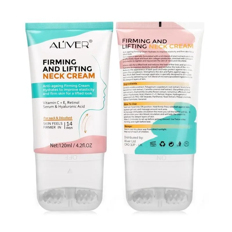 120ml Neck Cream Firming Lifting V-type Massager Neck Cream With Multi-ball Head Massager Vitamin C E Anti Wrinkle Neck Cream
120ml Neck Cream Firming Lifting V-type Massager Neck Cream With Multi-ball Head Massager Vitamin C E Anti Wrinkle Neck Cream