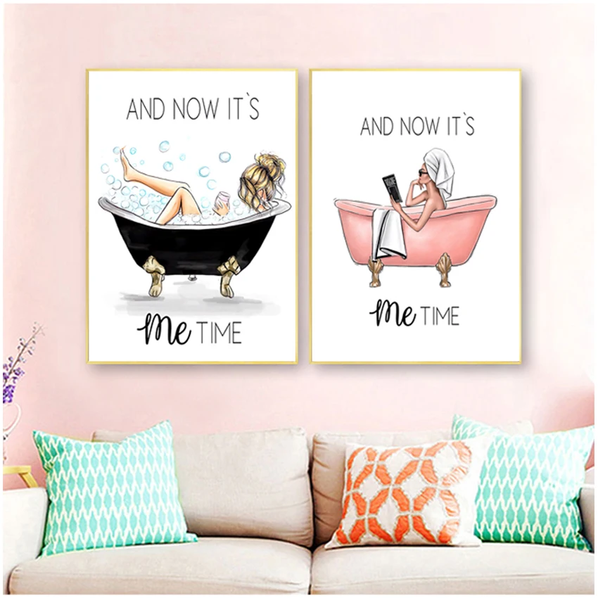 New Vogue Girl on The Bathtub Canvas Painting Posters and Prints Canvas Wall Art Pictures for Bathroom Wall Painting Decoration
New Vogue Girl on The Bathtub Canvas Painting Posters and Prints Canvas Wall Art Pictures for Bathroom Wall Painting Decoration