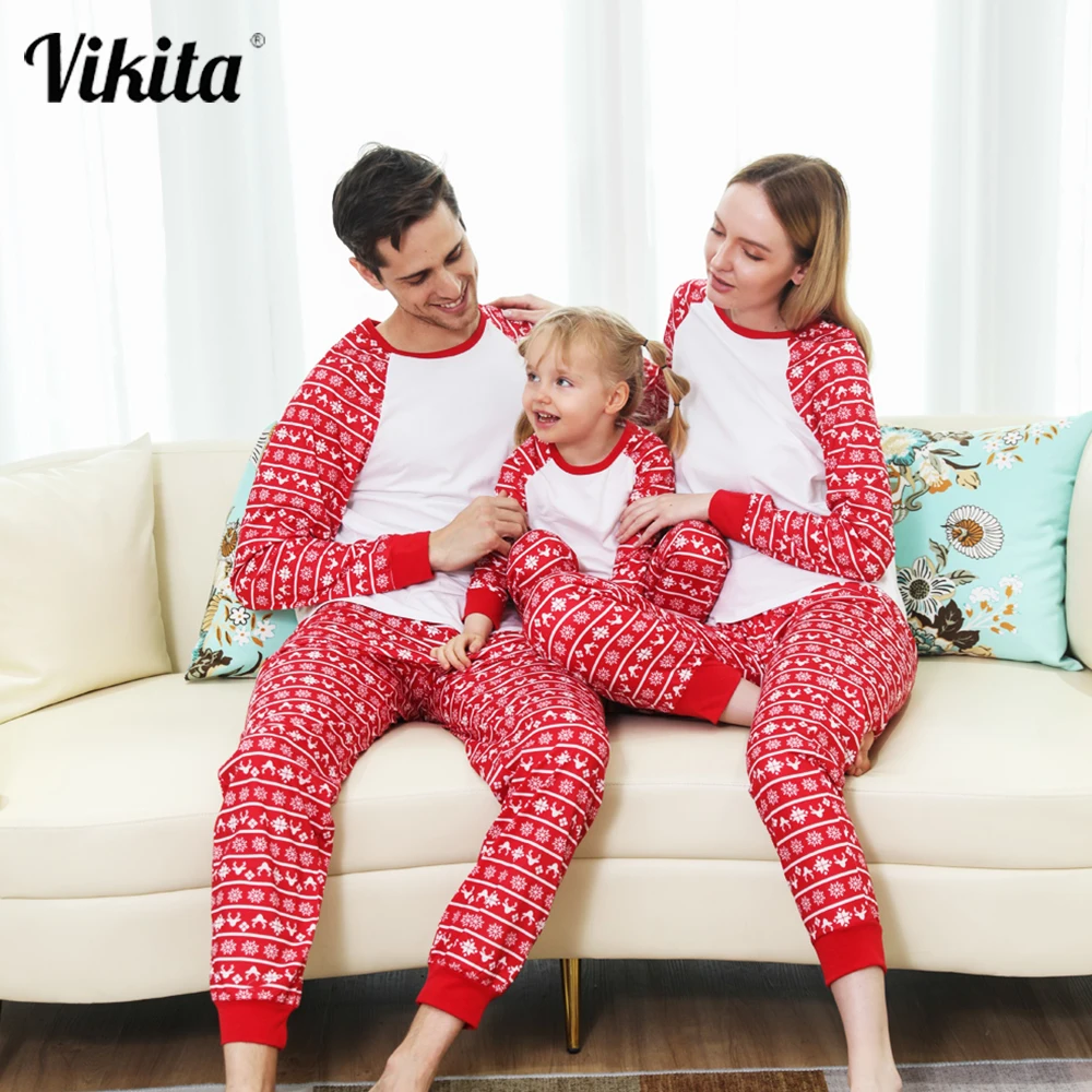 VIKITA Family Christmas Pajamas Sets Family Matching Clothes Xmas Cotton Clothes Adult Kids Pajamas Set Baby Romper Sleepwear
VIKITA Family Christmas Pajamas Sets Family Matching Clothes Xmas Cotton Clothes Adult Kids Pajamas Set Baby Romper Sleepwear