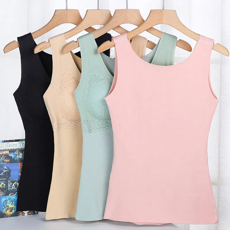 Lace Underwear Women Tank Crop Top Beauty Back Female Sexy Lingerie Gathered Plus Size Seamless Padded Vest Warm Breathable Cami
Lace Underwear Women Tank Crop Top Beauty Back Female Sexy Lingerie Gathered Plus Size Seamless Padded Vest Warm Breathable Cami