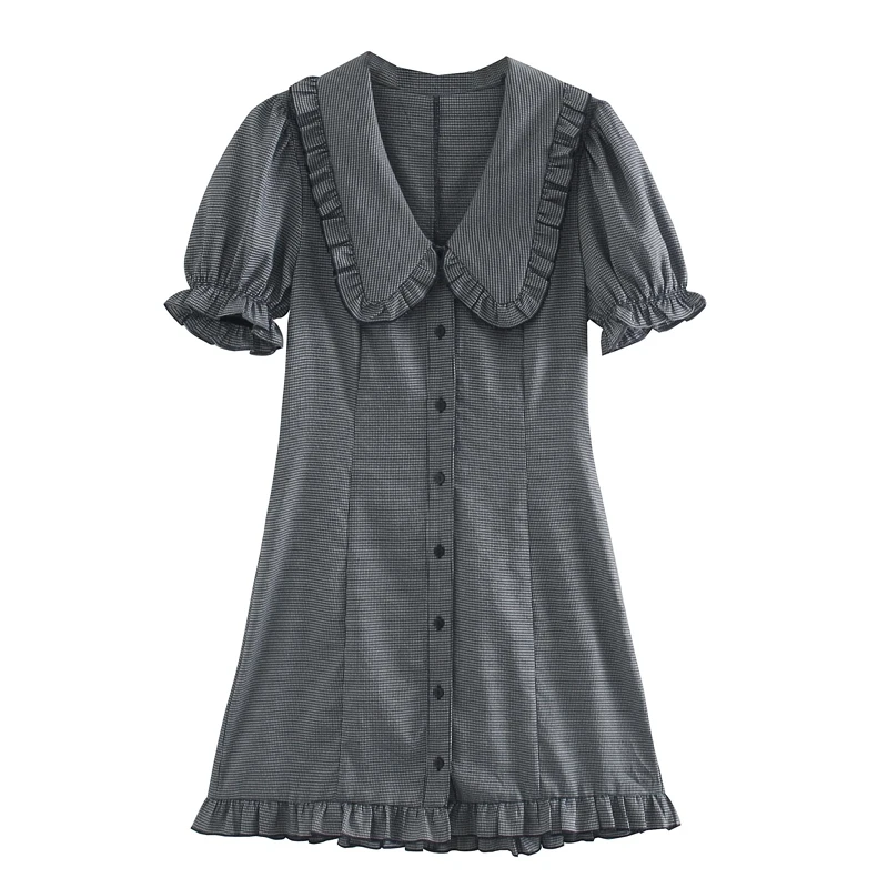 Casual Preppy Style A line Ruffles Dress Women Temperament Fashion Slim Plaid Mini Dress Elegant Party Dresses
Casual Preppy Style A line Ruffles Dress Women Temperament Fashion Slim Plaid Mini Dress Elegant Party Dresses