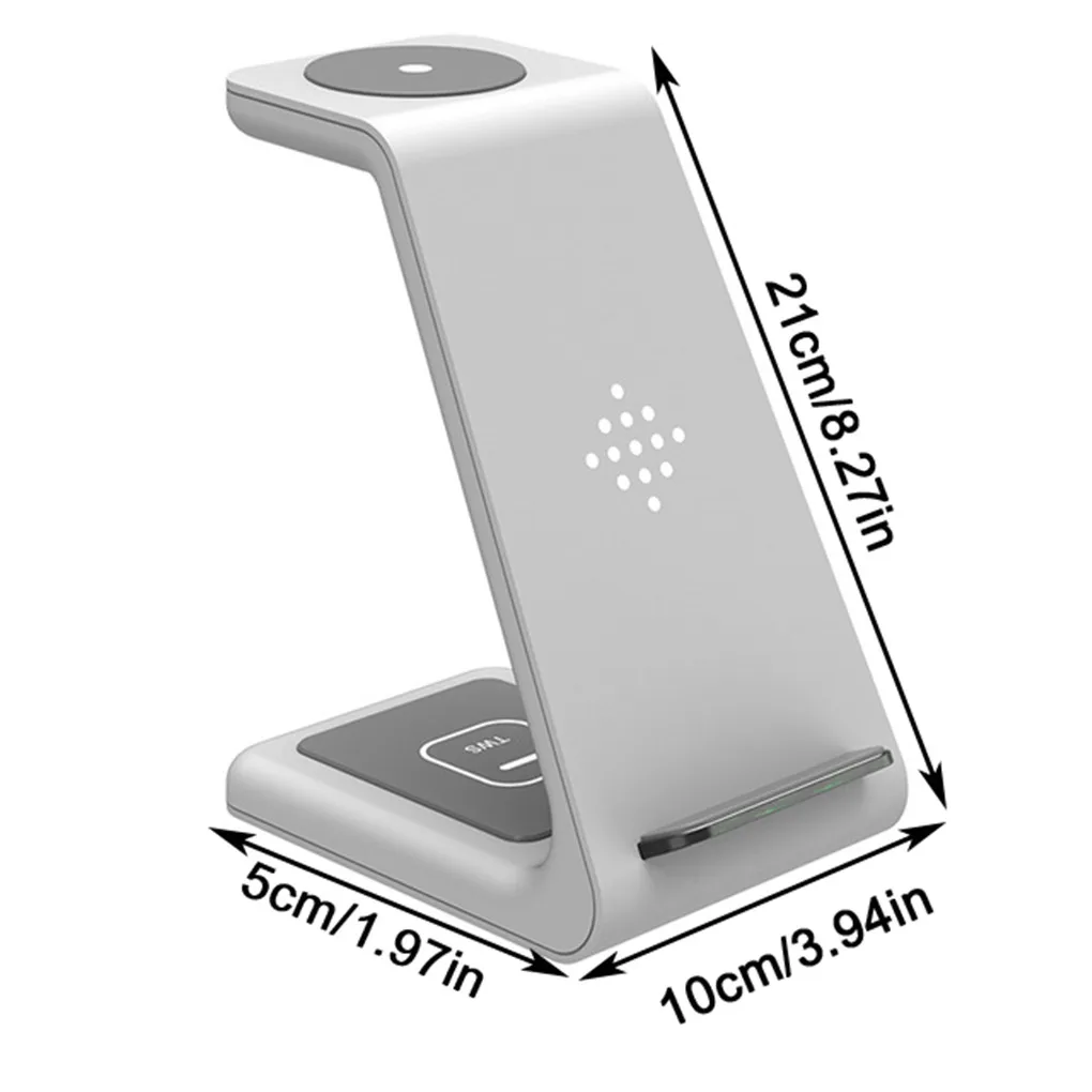 3 in 1 Wireless Charger Charging Station Dock Qi Fast Charging Stand Phone Bracket for iwatch Wireless Charging Station Dock
3 in 1 Wireless Charger Charging Station Dock Qi Fast Charging Stand Phone Bracket for iwatch Wireless Charging Station Dock