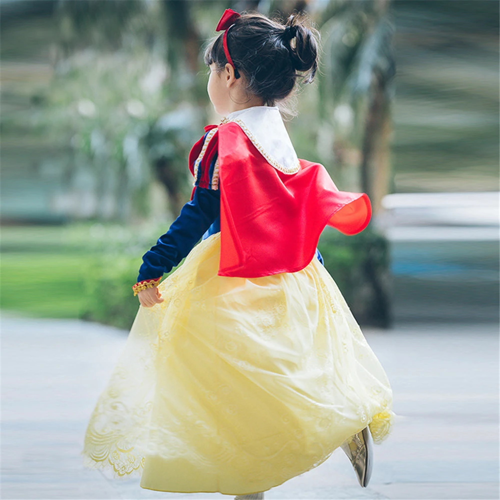 High Quality Lace Princess Snow White Dress for Girls Red Cloak Halloween Baby Girl Snow White Fairies Costume Birthday Dresses
High Quality Lace Princess Snow White Dress for Girls Red Cloak Halloween Baby Girl Snow White Fairies Costume Birthday Dresses
