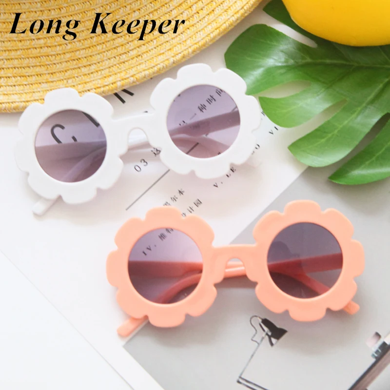 Солнцезащитные очки LongKeeper для мальчиков и девочек, круглые солнцезащитные очки с цветком, UV400 
Солнцезащитные очки LongKeeper для мальчиков и девочек, круглые солнцезащитные очки с цветком, UV400
