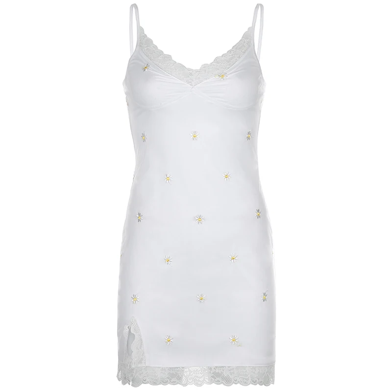 Streetwear 90s Print Embroidery Lace Sexy Bodycon Dress Split Summer Mini Dresses Ladies Embroidery Sleeveless Short Dress Y2K
Streetwear 90s Print Embroidery Lace Sexy Bodycon Dress Split Summer Mini Dresses Ladies Embroidery Sleeveless Short Dress Y2K