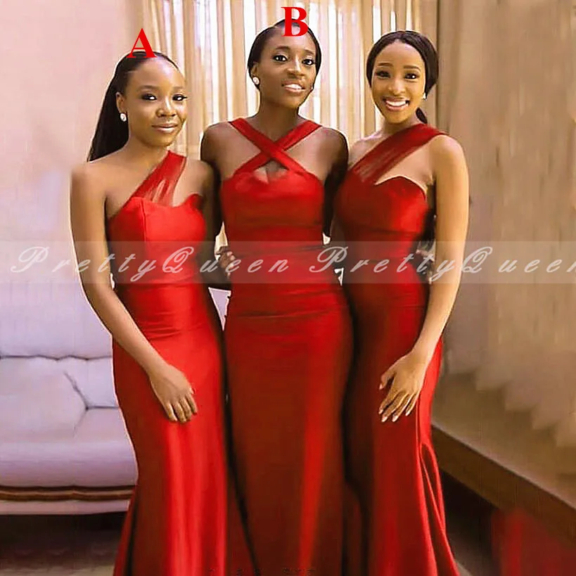 Red Mermaid Long Bridesmaid Dresses For Women 2020 Women One Shoulder Formal Wedding Party Dress Vestido De Fiesta De Boda
Red Mermaid Long Bridesmaid Dresses For Women 2020 Women One Shoulder Formal Wedding Party Dress Vestido De Fiesta De Boda