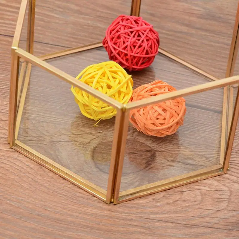 Trinket Box Hexagonal Transparent Glass Ring Case Wedding Ring Box Eternal Flower Glass Cover Innovative Home Decoration
Trinket Box Hexagonal Transparent Glass Ring Case Wedding Ring Box Eternal Flower Glass Cover Innovative Home Decoration