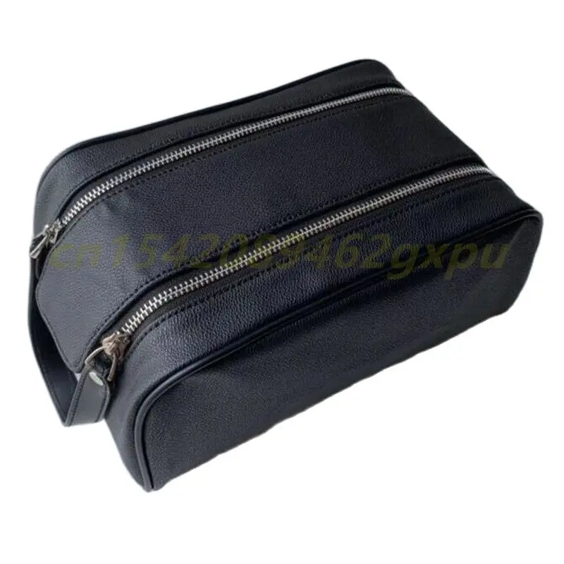 Hot sale Lady Genuine Leather large Double zipper Cosmetic bag classic High capacity wash bag travel Toilet bag free shipping
Hot sale Lady Genuine Leather large Double zipper Cosmetic bag classic High capacity wash bag travel Toilet bag free shipping