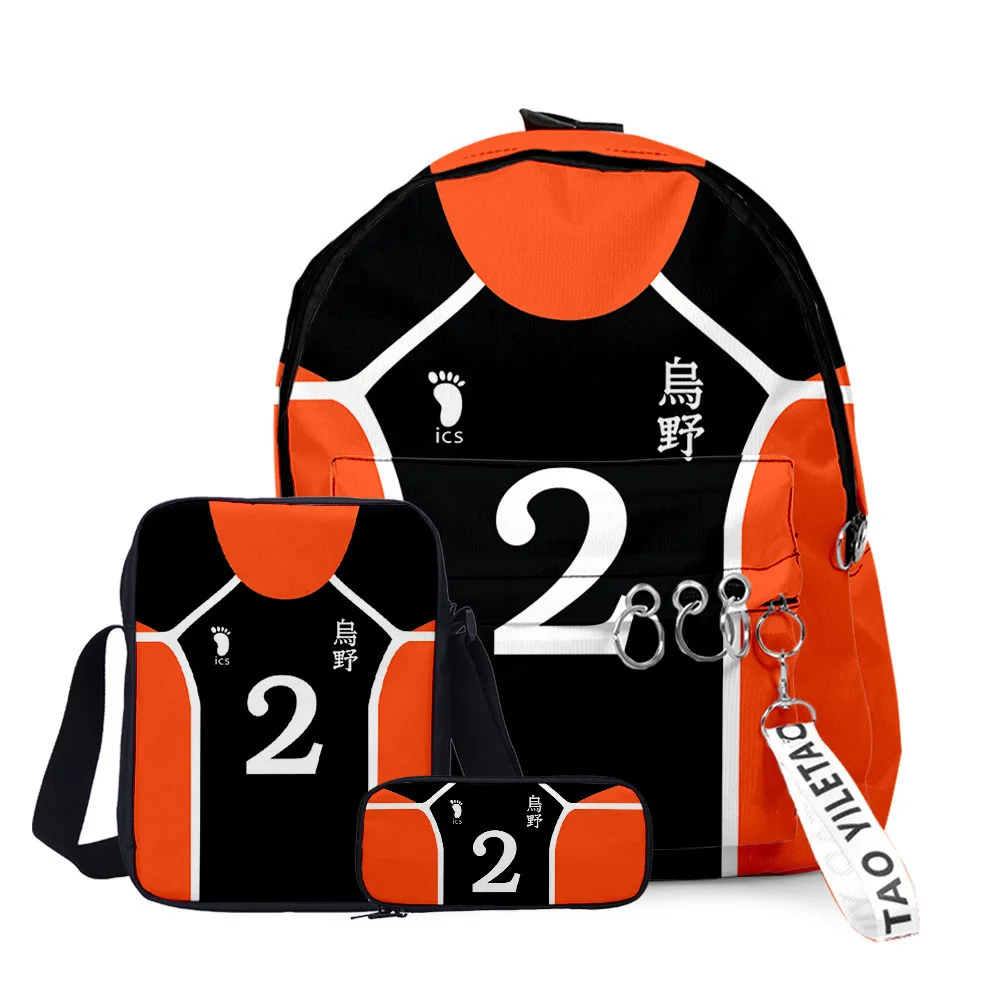 Спортивный костюм Young манга Haikyuu! Рюкзак с 3d-изображением анимации рюкзак Прямая