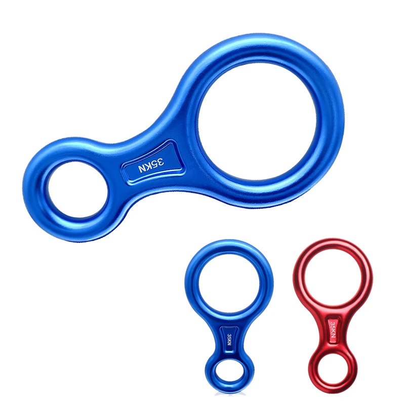 Hot Sale Aluminium Alloy Outdoor Rock Climbing 35KN 8 Figure 8 Word Rock Climbing Descender Rappel Downhill Ring Outdoor Mountai
Hot Sale Aluminium Alloy Outdoor Rock Climbing 35KN 8 Figure 8 Word Rock Climbing Descender Rappel Downhill Ring Outdoor Mountai
