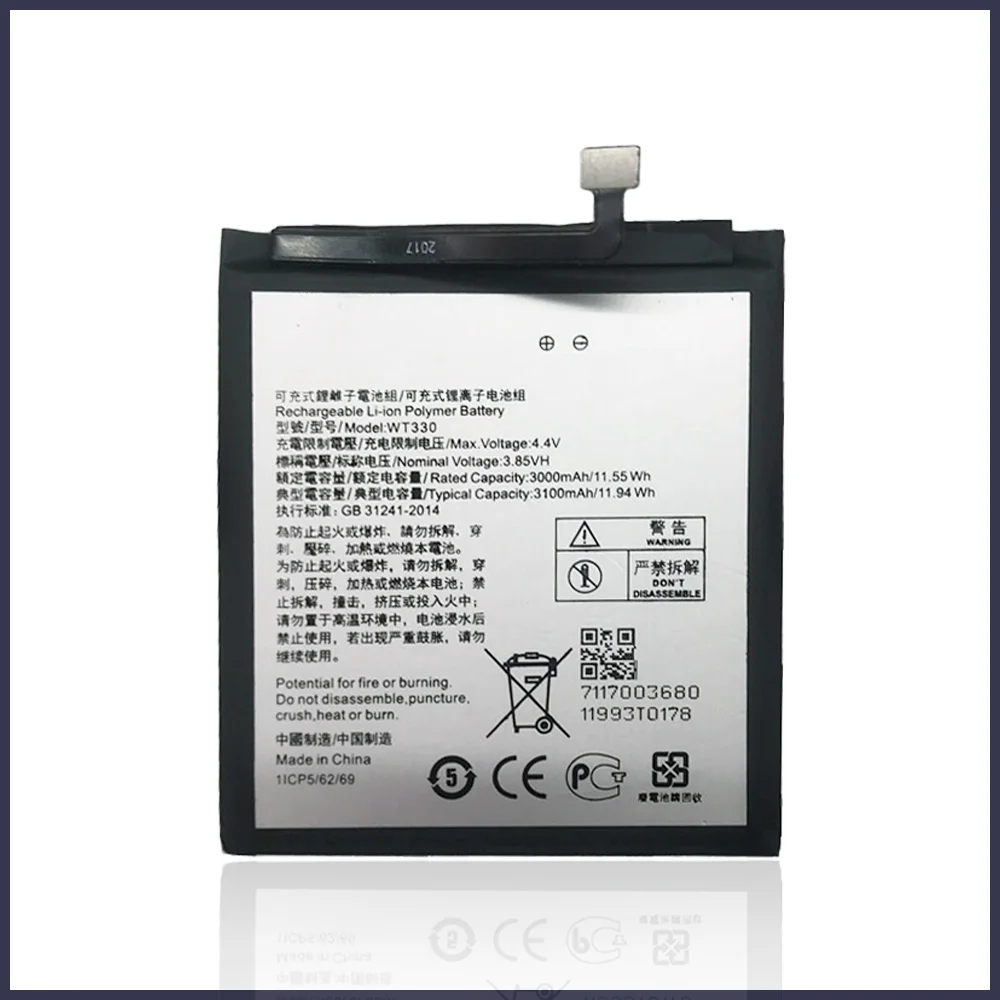 100% реальный 3100mAh WT330 аккумулятор для Nokia 4 2 42 WT 330 Nokia4.2 Высококачественный телефона