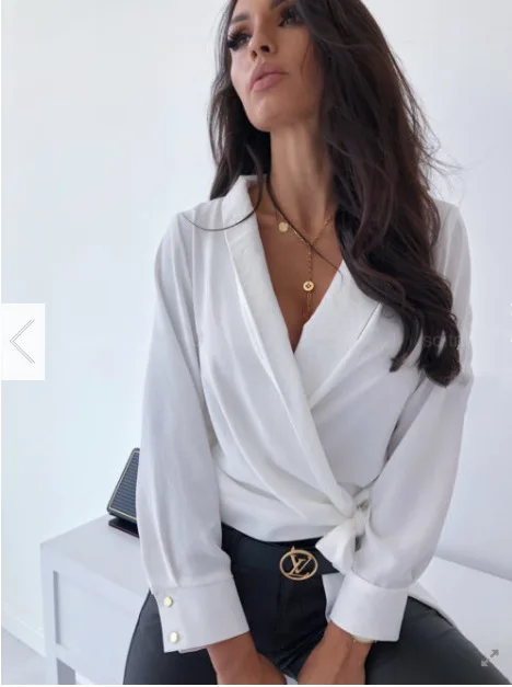 Women Ruched Deep V-neck solid Shirt Autumn Elegant Long Sleeve office Blouse lace up Sexy Slim Casual Shirts Ladies Tops Blusas
Women Ruched Deep V-neck solid Shirt Autumn Elegant Long Sleeve office Blouse lace up Sexy Slim Casual Shirts Ladies Tops Blusas