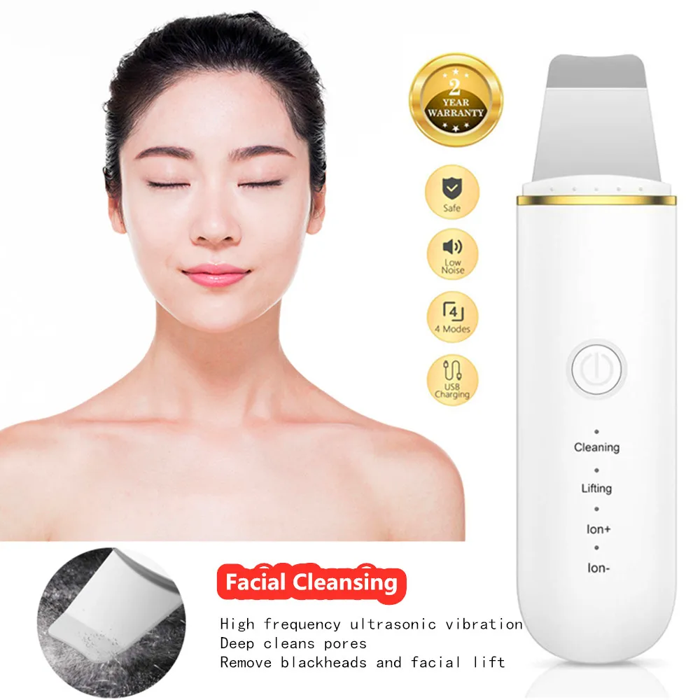 Ultrasonic Facial Skin Scrubber Deeply Clean Dirt Blackheads Tighten Skin Remove Wrinkles Massage Beauty Instrument for Home
Ultrasonic Facial Skin Scrubber Deeply Clean Dirt Blackheads Tighten Skin Remove Wrinkles Massage Beauty Instrument for Home