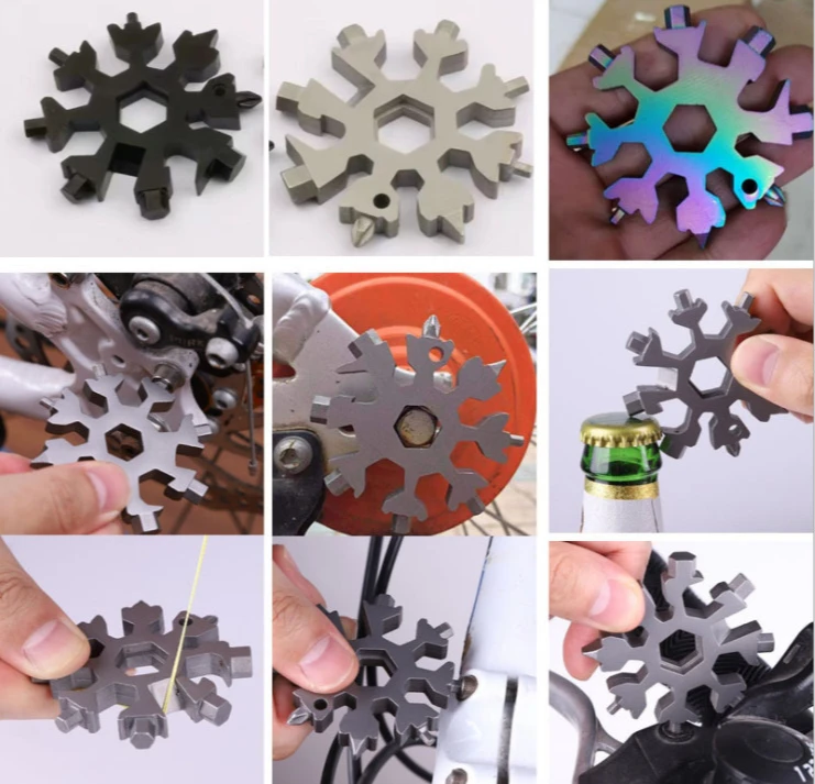 18 In 1 Snowflake Multi Tool Pocket Keyring Spanner Hex Wrench Multifunction Multipurpose Camp Survive Outdoor Sport Hike
18 In 1 Snowflake Multi Tool Pocket Keyring Spanner Hex Wrench Multifunction Multipurpose Camp Survive Outdoor Sport Hike