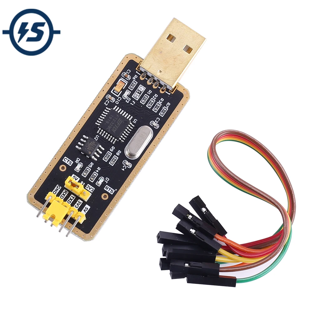 FT232 USB to TTL Converter Serial Adapter Module USB Programmer Downloader UART Interface 3.3V 5.5V
FT232 USB to TTL Converter Serial Adapter Module USB Programmer Downloader UART Interface 3.3V 5.5V