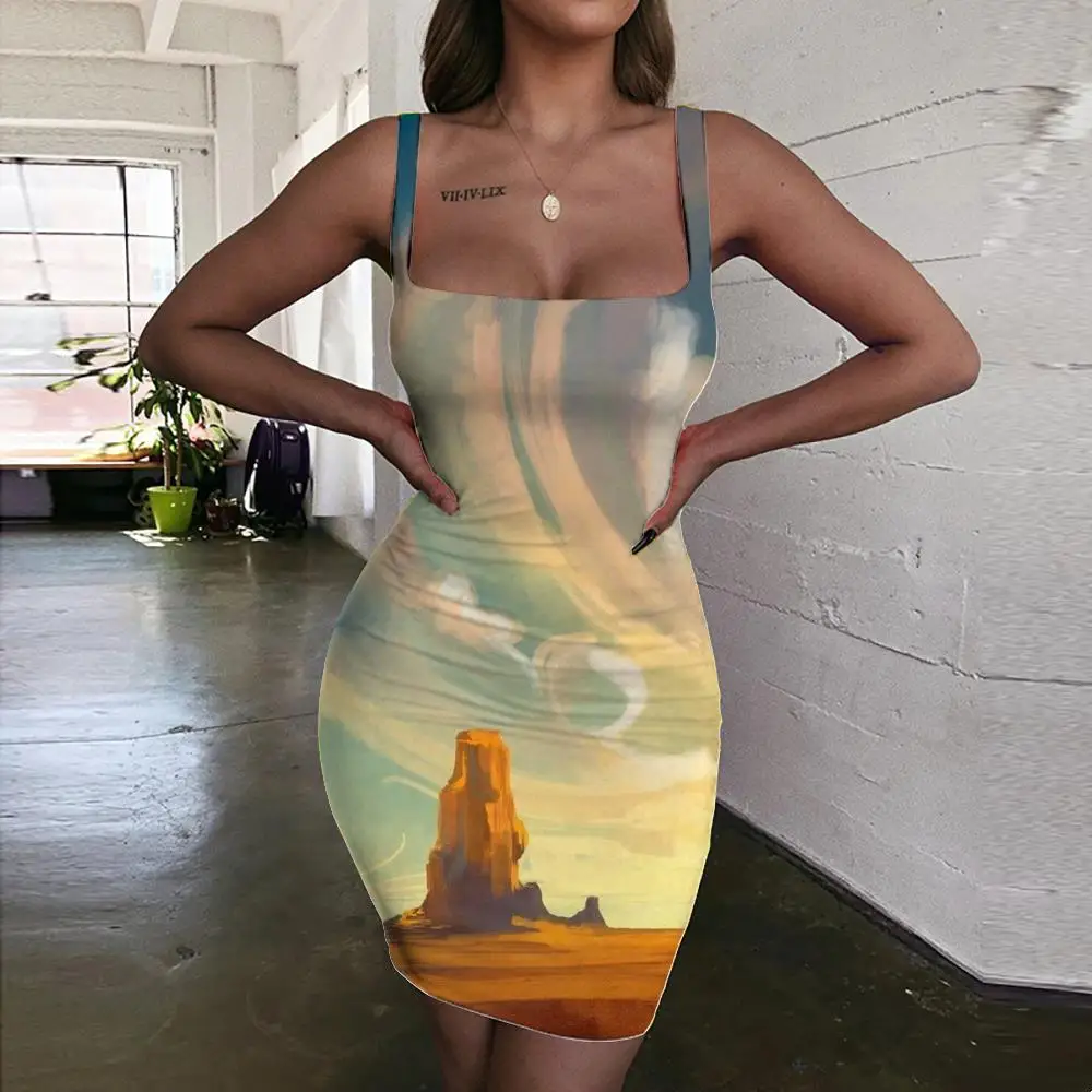 Giyu Brand Landscape Dresses Women Smoke Cloud Sundress Painting 3d Print Womens Clothing Club Short Korean Style Femme
Giyu Brand Landscape Dresses Women Smoke Cloud Sundress Painting 3d Print Womens Clothing Club Short Korean Style Femme