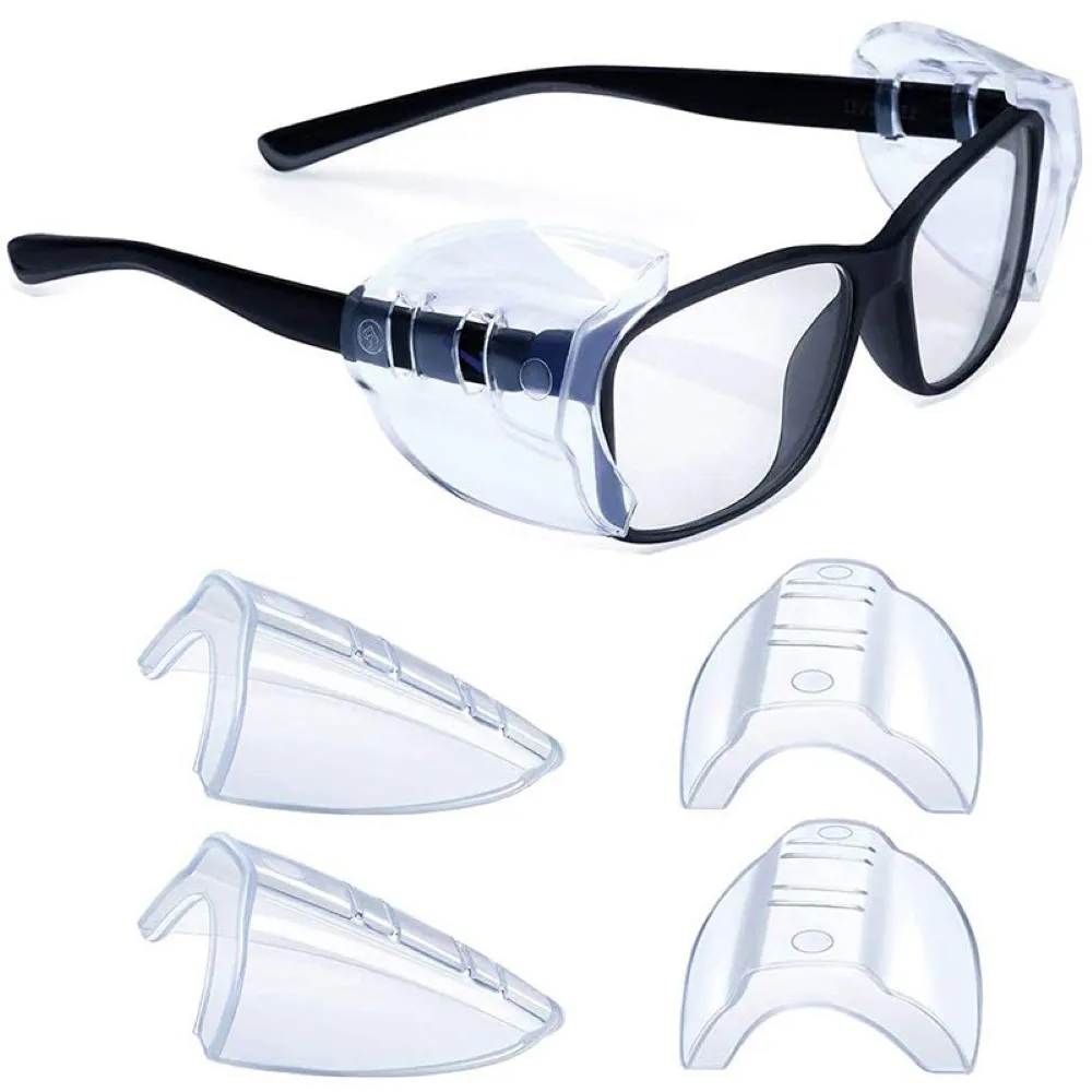 2pcs Eye Glasses Side Shield Set Flexible Slip On Eyeglasses Protector for Frame Above 10mm Universal Eyewear Protection
2pcs Eye Glasses Side Shield Set Flexible Slip On Eyeglasses Protector for Frame Above 10mm Universal Eyewear Protection