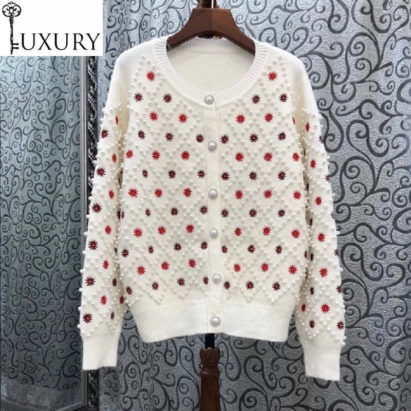 2020 Autumn Winter Sweater Fashion Cardigans Women Hand Made Beading Long Sleeve Knitted Casual Cardigan Coats Jacket
2020 Autumn Winter Sweater Fashion Cardigans Women Hand Made Beading Long Sleeve Knitted Casual Cardigan Coats Jacket
